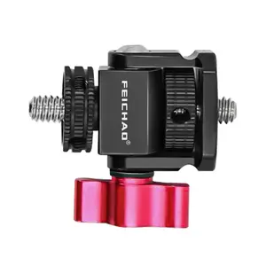 Feichao Mini Monitor Mount, Swivel and Tilt Adjustable, 1/4” Arri Snail Head, for Gopro Action Camera, Dslr Monitor, Light Bracket