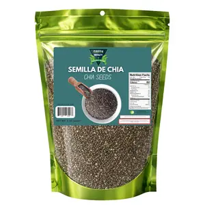 Green Royalty Pure Chia Seeds, Unflavored, 1 lb, 24 Months Shelf Life, All Natural Edible Food Snack