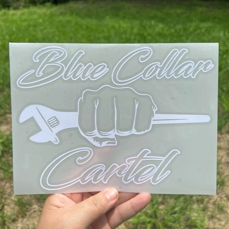 Spud Wrench Blue Collar Cartel Decal, multiple colors, and sizes!