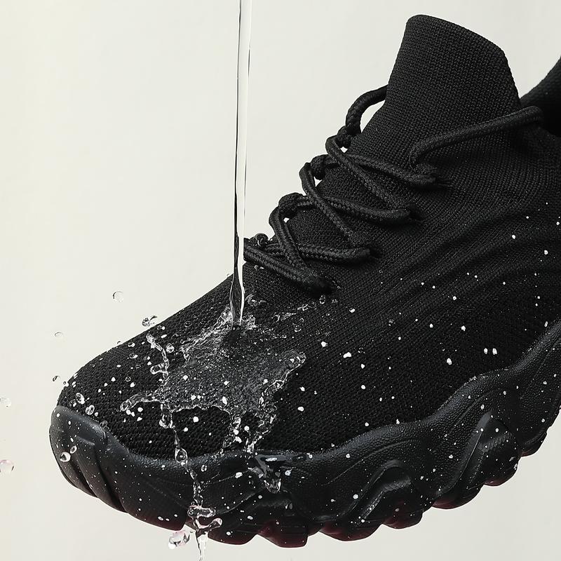 [Sparkling Waterproof Sneakers] Pink Sparkling Waterproof Sneakers - Comfortable, Breathable, All-Season Ladies Shoes - Thick MD Sole Footwear Closed Girl Women Runner Trainer Running Training