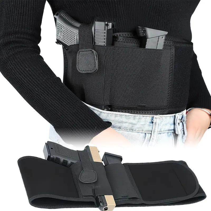 Unisex Leather Belt Cover with Belt Closure, Casual Business Style, Comfortable Fit for Shield, G Series 19/17/42/43, P238 Portable Use, Casual Business Belt