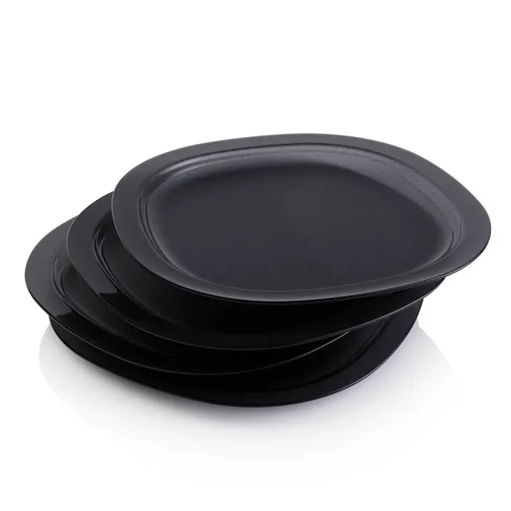 Tupperware Microwave Reheatable Luncheon Plates | Reusable, Set of 4