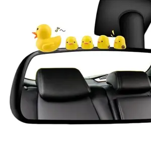 Joytutus 5-Piece Cute Mini Duck Car Interior Decorations for Rearview Mirror & Dashboard Easy Install Car Accessories Gift for Men & Women