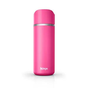 Ninja Sip Perfect™ 16oz Travel Mug, Fuchsia Pink Vacuum Insulated Flask Tumbler Stainless Steel Drinkware Stainless Steel Thermos