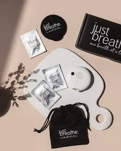 Just Breathe Calm Breathing Device – Natural Stress & Anxiety Relief Tool – Helps Regulate Breathing, Reduce Overwhelm & Promote Calm (Drug-Free)