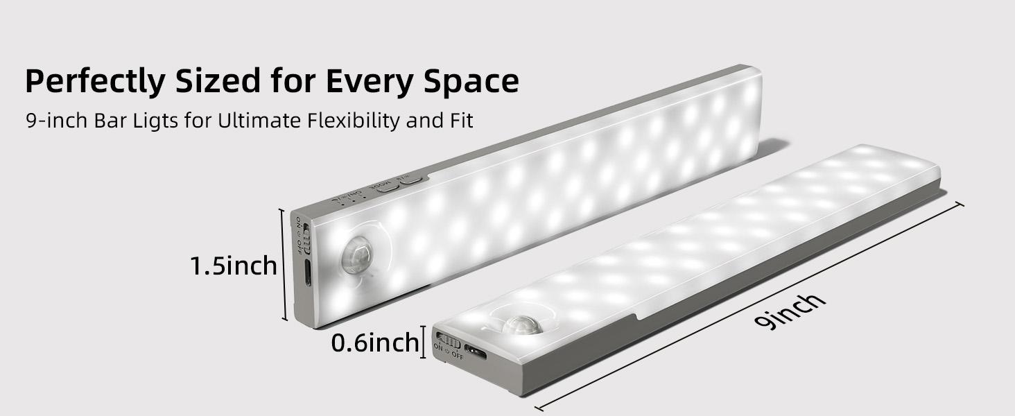 EZVALO 62 LED Under Cabinet Lights with Charging Station, 2000mAh Rechargeable Motion Sensor Light Indoor, 3 Color Temps, Remote Control, Timer, Dimmable Wireless Closet Lighting for Kitchen, Wardrobe, Pantry