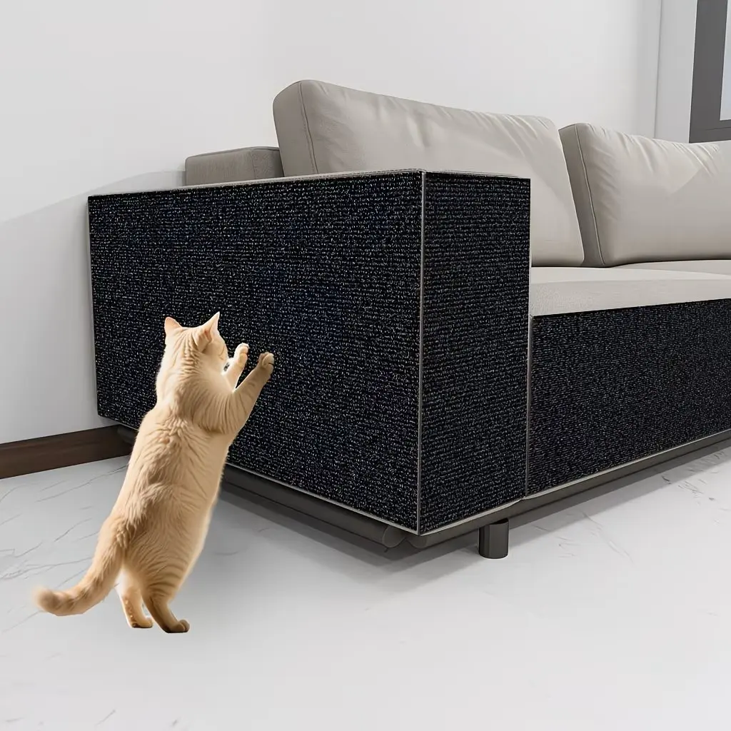 Self-Adhesive for cat Scratch Mat 40cmx200cm - Trim-to-Fit Scratch Pad with Polyester Fiber, Multi-Color Options, Please Read The Description for Surface Compatibility