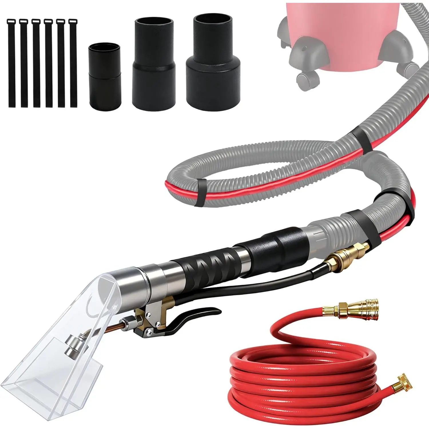 3.8" with Spray Nozzle & Water Hose