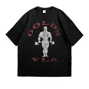 Gold's Gym Weightlifting Graphic Tee Men's 100% Cotton Soft T-Shirt for Workout Sessions Bodybuilding Competitions & Fitness Lifestyle Comfortable Bodybuilding Apparel for Training Enthusiasts Streetwear