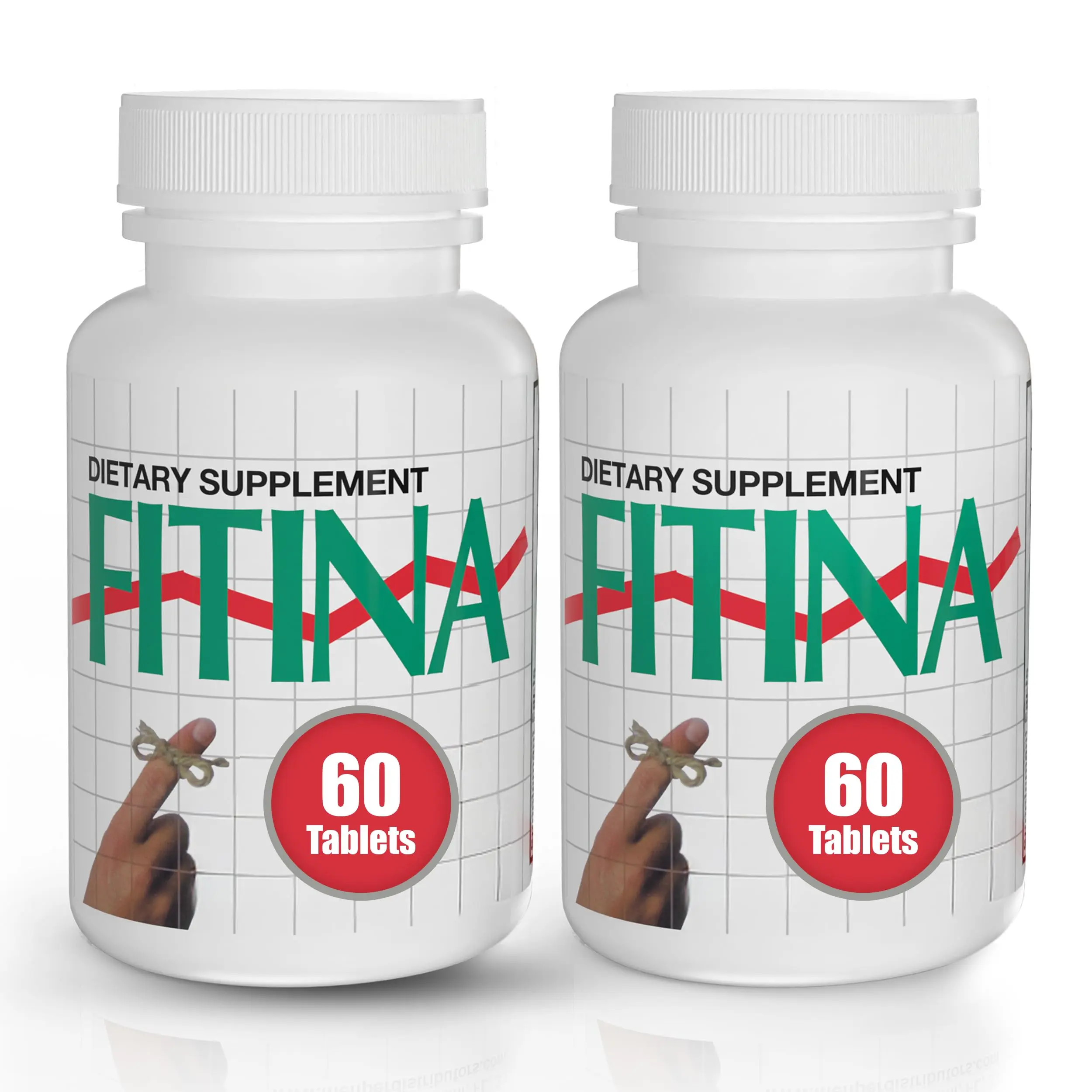 Fitina Edible Dietary Healthcare Multi-Dose Vitamins Supplements - Brain Health Support with B Vitamins, Calcium, Magnesium for Cognitive Function, Memory, Focus, 2-Pack (60 Tablets Total)