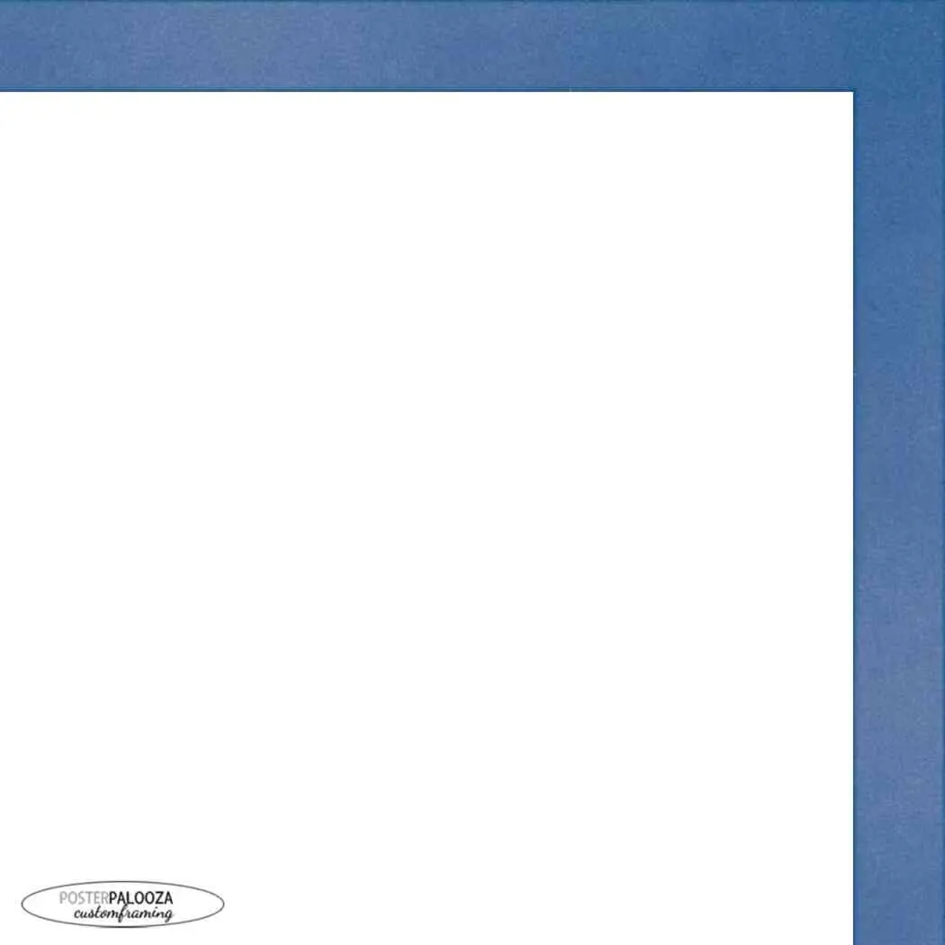 28x20 Classic Modern Blue Picture Frame - UV Acrylic, Foam Board Backing, Hanging Hardware