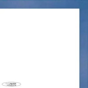 9x12 Classic Modern Blue Picture Frame - UV Acrylic, Foam Board Backing, Hanging Hardware
