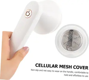 Cordless Electric Fabric Shaver – Rechargeable Lint Remover with 6 Heads, Portable Clothes Fuzz & Pill Removal Tool