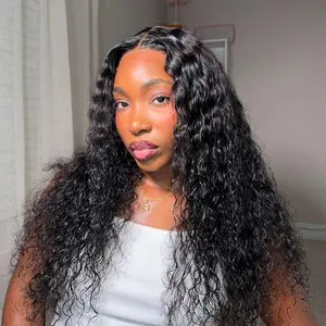 Beginner Friendly 1-Year Warranty Wavytalk Glueless Water Wave Wig with Invisible Drawstring 100% Human Hair 9x6 HD Closure Natural Hairline Pre Plucked Pre Cut Wear and Go#tiktokshopmemorialday