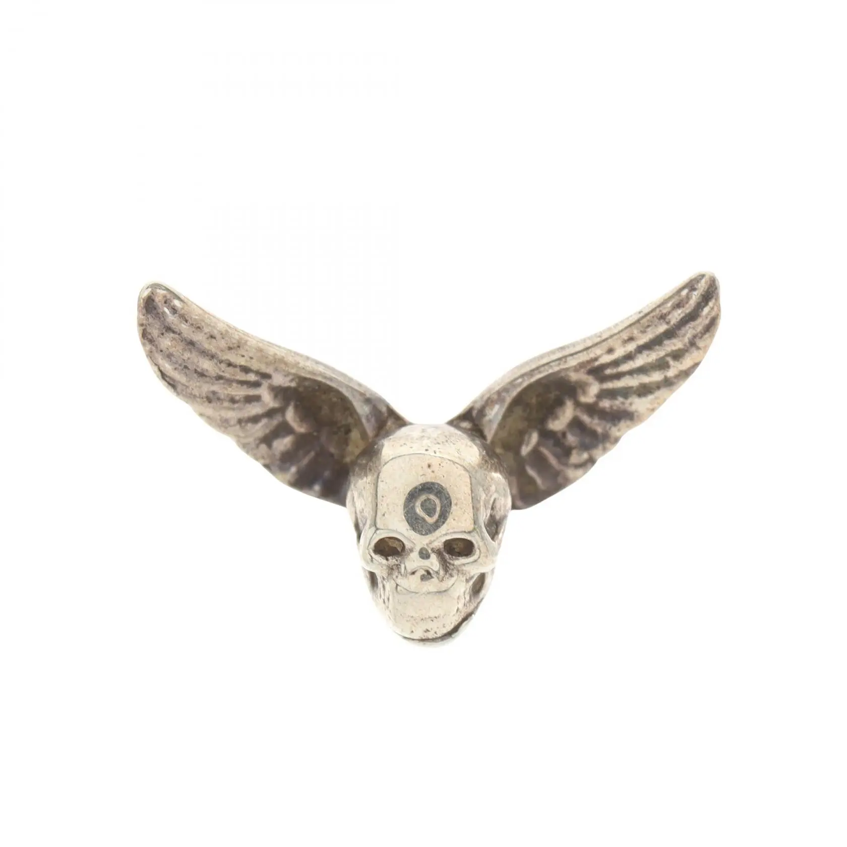 Pre-owned Chrome Hearts Sterling Silver 925 (Ag925) Small Leather Goods FOTI MAHALIA Silver Earring