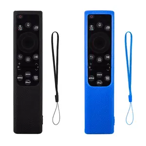 Samsung Bn59 Solar Remote Control Silicone Protective Case Blue Set, Household Dust Cover, Dustproof Cover, Durable Reusable Design, Perfect Fit for Samsung Devices