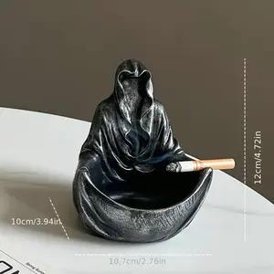 A Cyberpunk Black Humor Mysterious Man Ashtray Inspired by Mysterious Man, Perfect as a Father's Day Gift