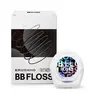 Brushmo Black Floss (BB Floss) Expand Dental Floss, 1 Spools (110 yd), Shred Resistant, All Natural Microcrystalline Waxed, Non-Toxic PTFE & PFAS Free