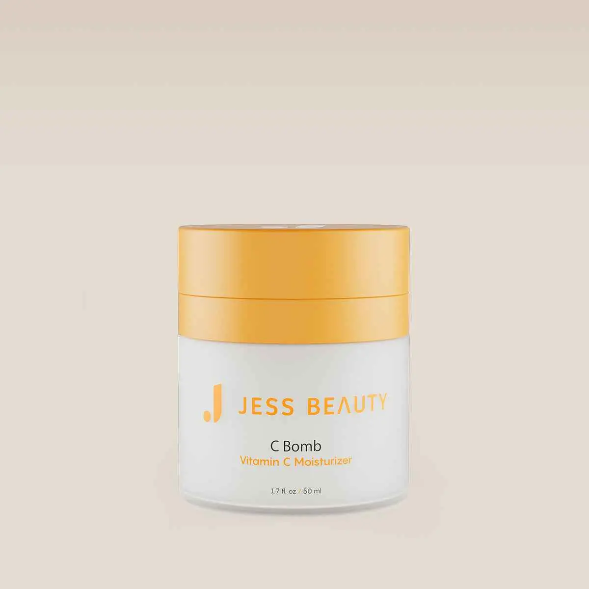 JESS BEAUTY | C-Bomb Vitamin C Moisturizer | Lightweight Hydrating Face Cream for Dull Skin, Dark Spots & Radiant Glow | Antioxidant with Panthenol & Hyaluronic Acid | Korean Skincare 1.7 fl oz