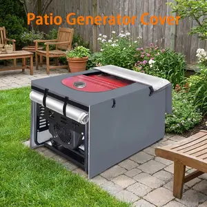 Generator Cover Outdoor Patio Backyard Camping RV Motorhome Generator Cover Emergency Power Supply Cover Home Backup Power Generator Cover Top Flip-Open Windproof Generator Cover