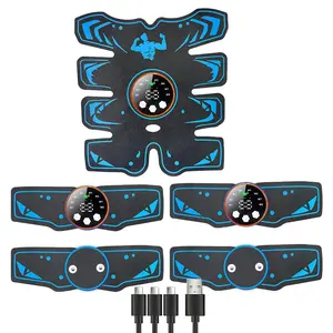 Rechargeable Abdominal Muscle Exerciser, 1 Set Abdominal Muscle Massager, Multi-Part Exercise Tools for Arms/Legs/Waist, Multiple Modes Available