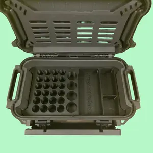 Peptide Vial Insert for Pelican R60 Ruck Case:  One-Piece Custom Organizer for Vials, BAC Water & Supplies | 3 Layout Options