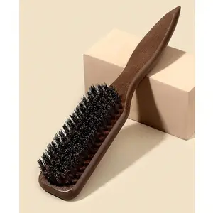 High-Quality Boar Bristle Hair Comb, Soft Wave Sponge Brush with Wooden Handle, Detangles, Smooths, Styles, Unisex Use, Premium Hair Brush, Detangling Hairbrush
