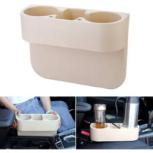 Gap Filler, Console Side Pocket,  Seat Pocket Organizer for Cellphones Wallet  Key and Cup Holder Suitable Beige