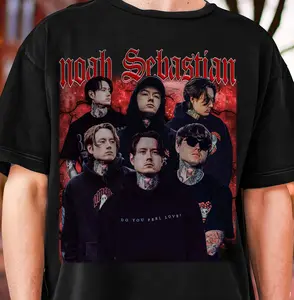 Noah Sebastian Bad Omen Album Tee – Graphic T-Shirt for Fans, Full Sizes, Full Colors, For Men, For Women