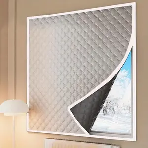 Winter Windproof Insulated Curtain, Bedroom Thermal Film, Frost-Proof Sealed Window Cloth, Casual Style Drapes, Universal Fit, Home Decoration Curtain