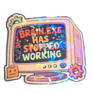 "brain. exe stopped working" sticker