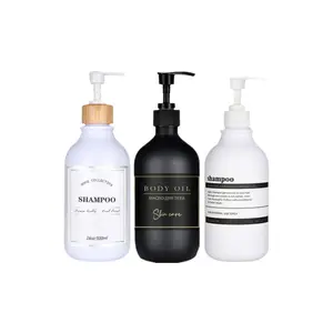 Bathroom Dispenser Labels Set