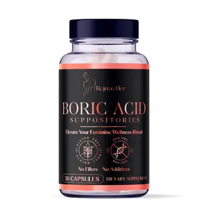 Rejuve Her Feminine Balance Capsules, 600mg Boric Acid, 30 Count, Vegan, Non-GMO, Odor & pH Support