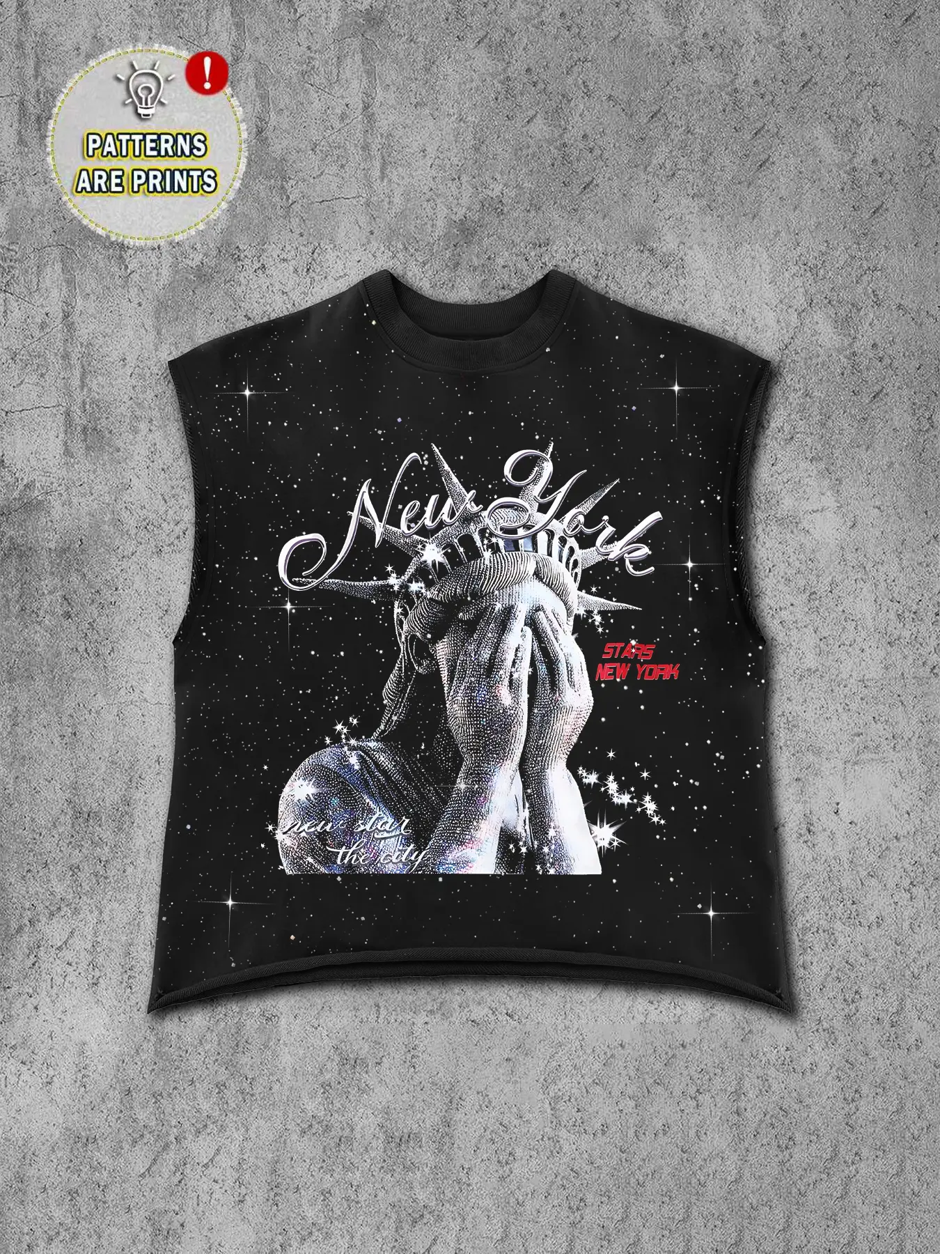 Men's Sleeveless Tank Top, Lady Liberty Graphic Print + Shiny Fabric, Gym Workout Fitness Tank Top Workout Tank Tops Streetwear Casual Wear, Trendy, Comfortable and Fitted, Sleeveless Workout Vest