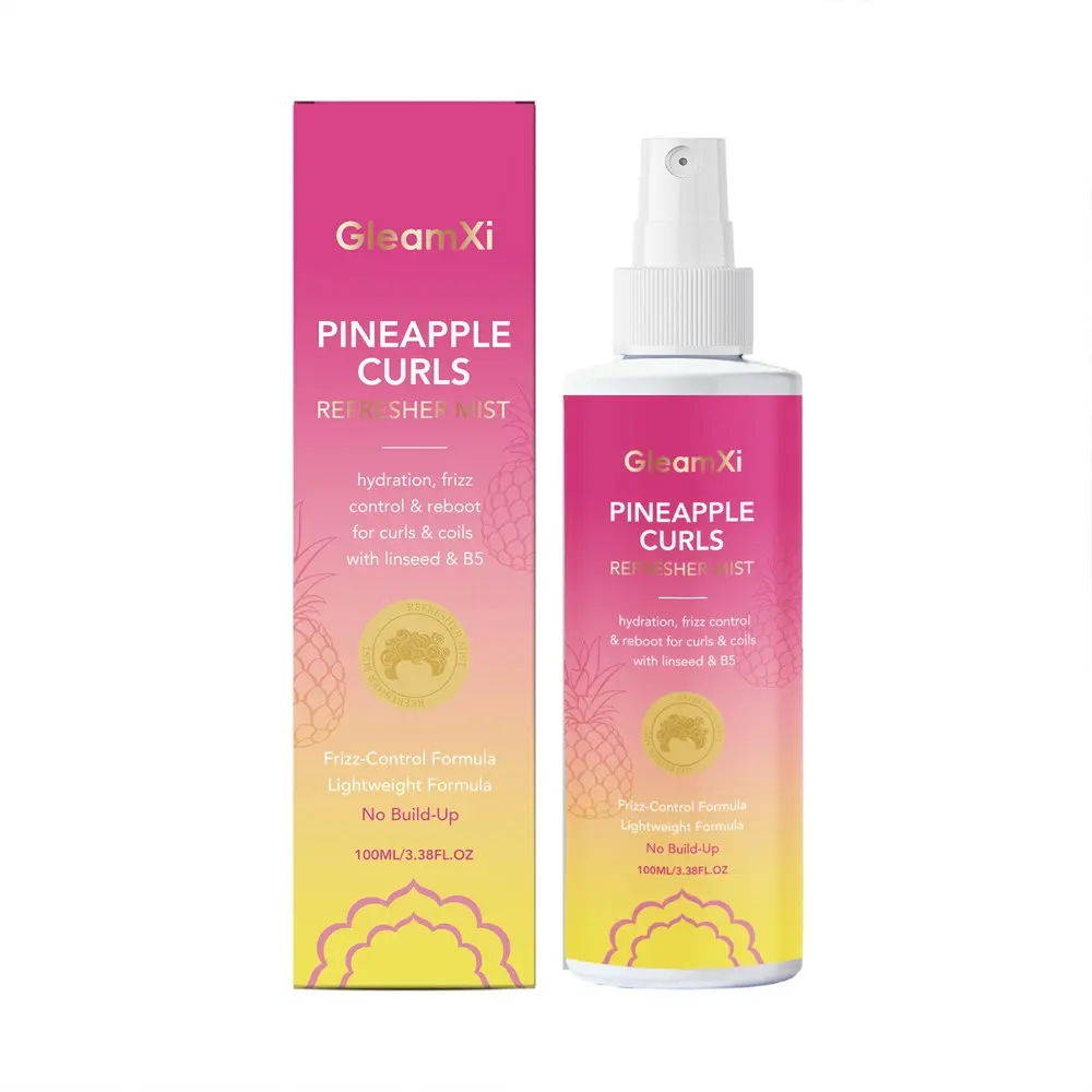 Anti out frizz hair care spray, With Glycerin and Flaxseed Oil, Gentle Curl Enhancing Formula for Moisturizing and Softening Hair, Smooth out frizz and split ends, Portable Hair Care Spray.