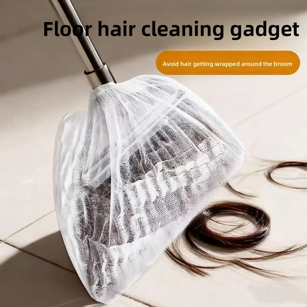 50 PC Disposable Broom Covers – The Ultimate Solution for Mess-Free Cleaning! Effortlessly Trap Hair, Dust, Dirt, and Debris. Simply Cover, Sweep, and Toss for a Quick, Sanitary Cleanup.