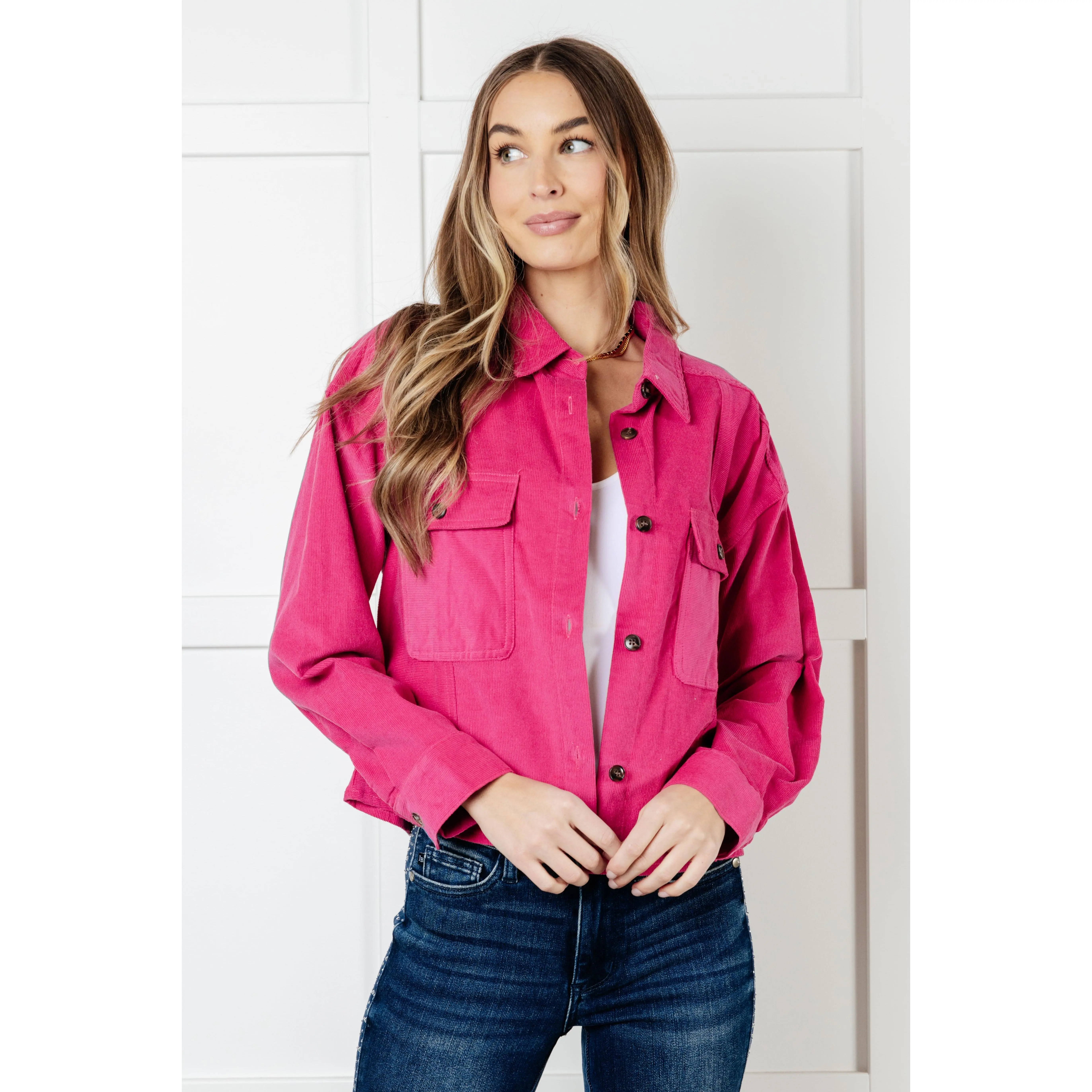 Jodifl Perfect Pop of Pink Jacket
