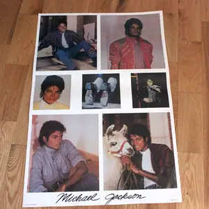 [SALE UP TO 45%] 1980s Michael Jackson ORIGINAL unused color poster (collage)