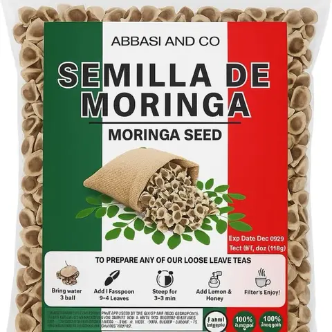 Premium PKM1 Moringa Oleifera Seeds - 4oz Mexican Import Eco-Friendly Non-GMO Wildcrafted Drumstick Tree (Malunggay) Moringa Tree Seeds for Crunch, Grow, Full Sun Outdoor Garden Planting with Hearty Flavor