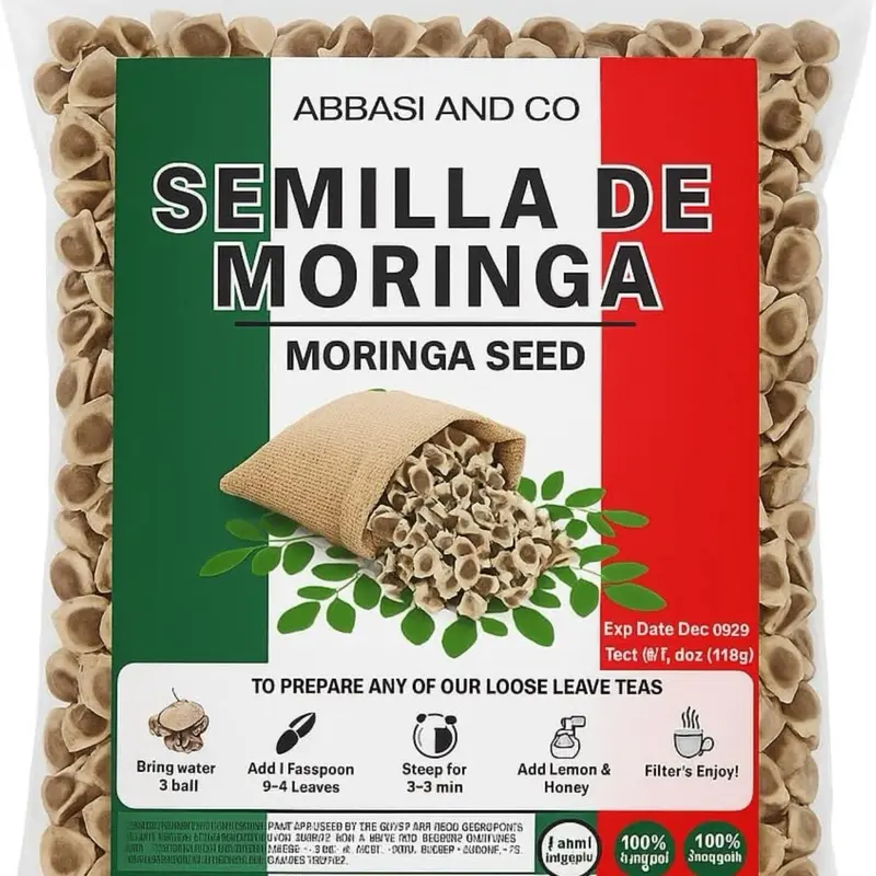 Premium PKM1 Moringa Oleifera Seeds - 4oz Mexican Import Eco-Friendly Non-GMO Wildcrafted Drumstick Tree (Malunggay) Moringa Tree Seeds for Crunch, Grow, Full Sun Outdoor Garden Planting with Hearty Flavor