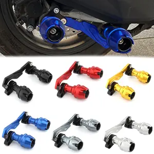 1 Set Motorcycle Front Fork Wheel Fall Muffler Pipe Frame Protection Frame Slider Anti-Crash Protector for Yamaha XMAX 125/250/300/400