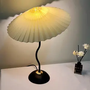 Bedroom bed small night light decoration eye protection pleated desk lamp