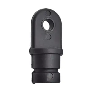 Marine City Black Nylon Bimini Top Eye End Cap - Round Inside Eye End