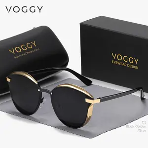 VOGGY Retro Butterfly Fashion Glasses - Stylish Metal Frame for Men & Women, Perfect for Driving, Parties & Gifts, Includes Black Case & Cleaning Cloth, Driving Accessories, Party Eyewear, Modern Eyewear, Durable Eyewear