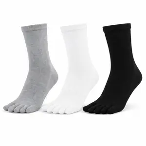 Barefoot Toe Socks Unisex Cotton for Athletic Use (Single Pair)