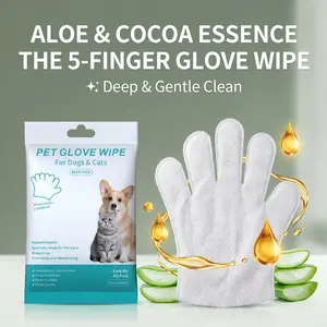 NuzzleBox Eco-Friendly All-in-1 Grooming Wipes for Dogs & Cats - Multi-Purpose, Daily Nourishing, Travel-Sized, Hand-Care Friendly, 6-Pack Pet Wipes, All-In-One Grooming Wipes, Multi-Purpose Grooming Wipes