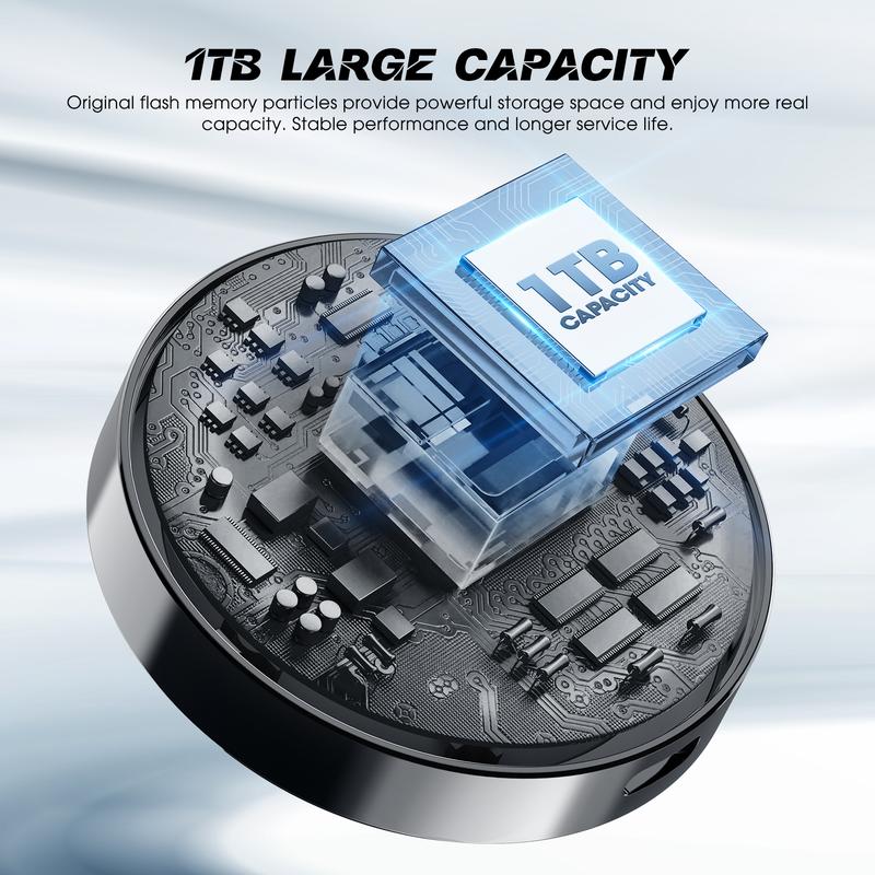 DIGIERA Magnetic Portable SSD 1TB/2TB/512GB Compatible with iPhone 15/16 & Android Type-C Up to 2000MB/s Read Speed for Content Creators - External Storage