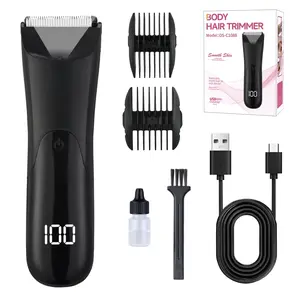 Men's Body Trimmer Electric Razor, Ceramic Blade Hair Trimmer, Full-Body Care Tool, Ideal Daily Use Choice, Essential Grooming Device, High Quality Trimmer