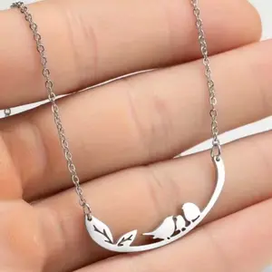 Cute Birds Necklace-Stainless Steel