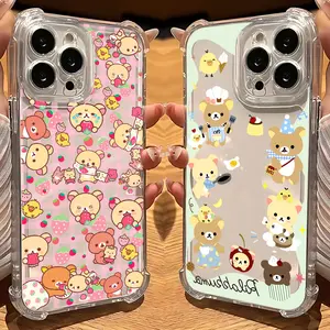 Rilakkuma Cartoon Bear Phone Case For iPhone 17 16 15 14 13 12 11 - The Fashionable Design Phone Case Best New Year Gift For Fans!